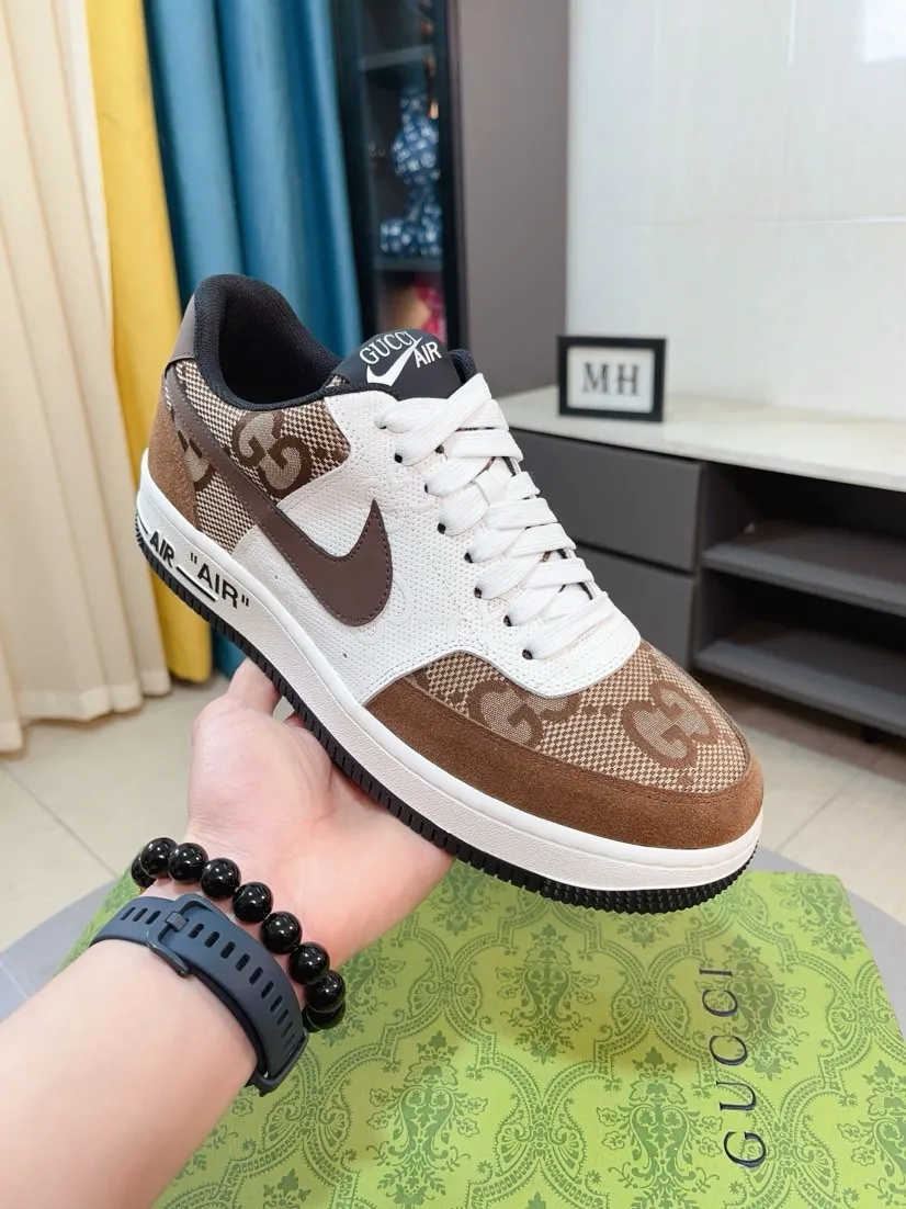 Men's shoes 💰440🌹🌹GUCCI [Gucci] New high-end brand of men's shoes, the latest fashionable casual men's shoes, trendy and versatile style, relaxed and sporty style, uppers imported from Italy, first-layer cowhide, genuine leather lining and ultra-fine workmanship. Original personalized fashionable rubber wear-resistant outsole, light and comfortable on the foot, size 38-44